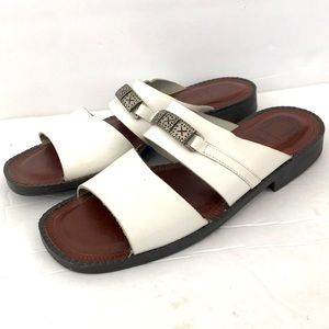 Romano Bibi Leather Slide Sandals